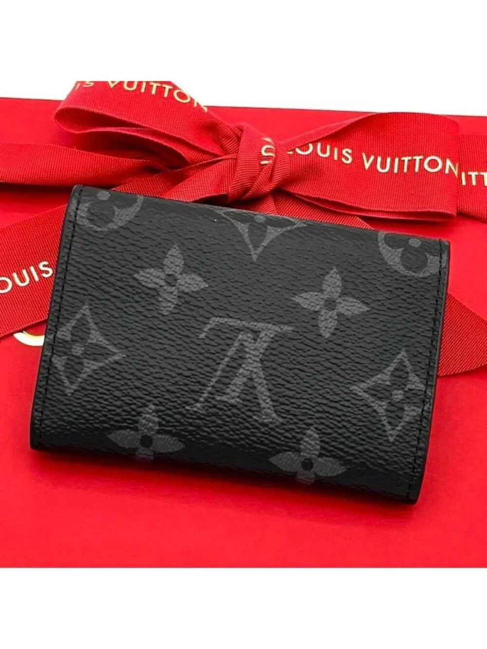 Louis Vuitton Monogram Eclipse Reverse Discovery Black Wallet